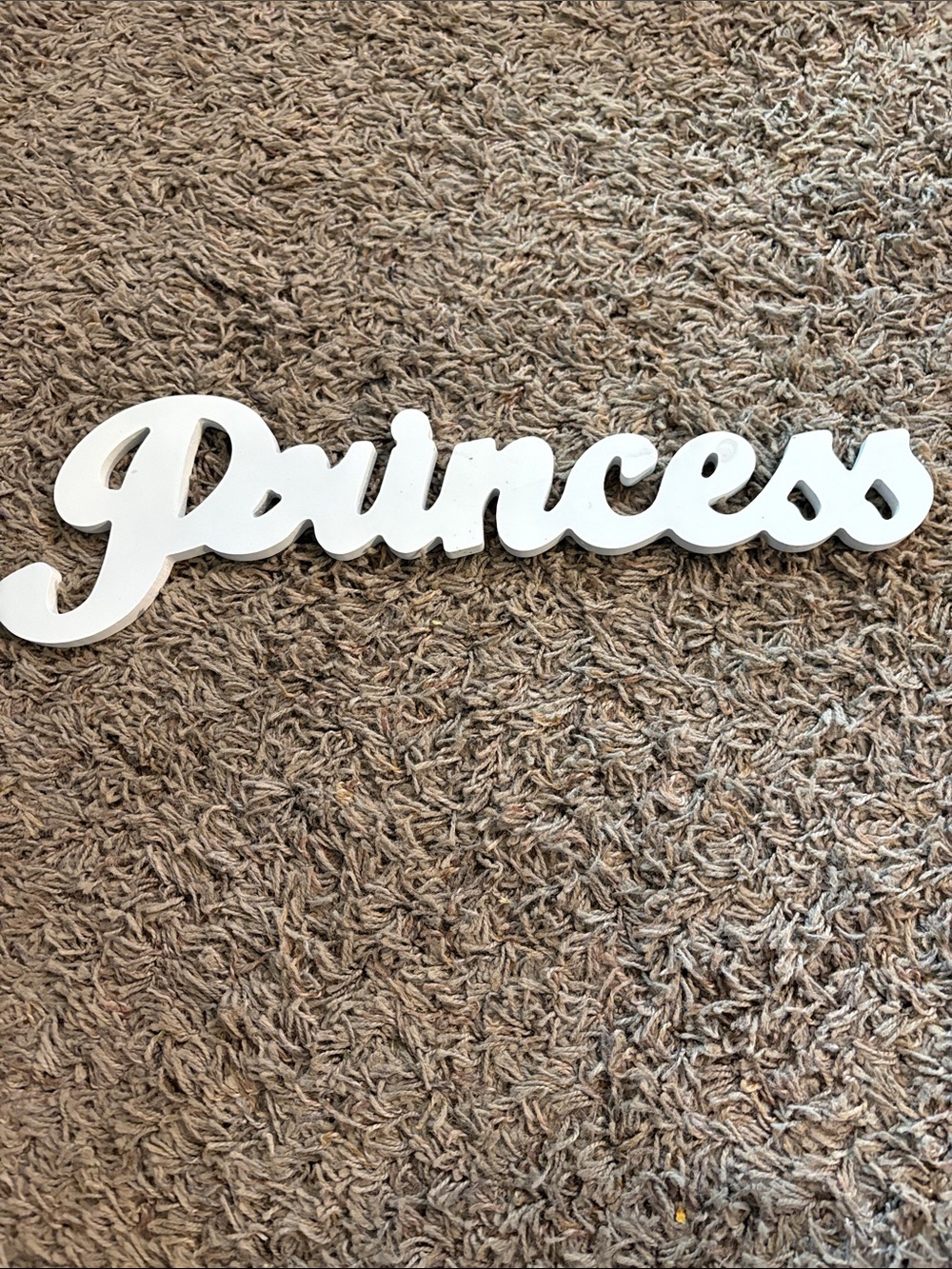 Target White 'Princess' Script Wall Sign